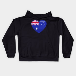 New Zealand Flag Heart Kids Hoodie